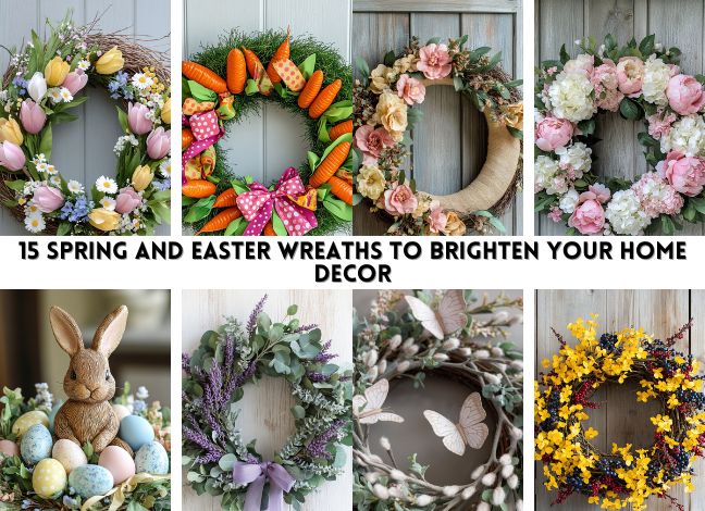 15 Spring and Easter Wreaths to Brighten Your Home Decor