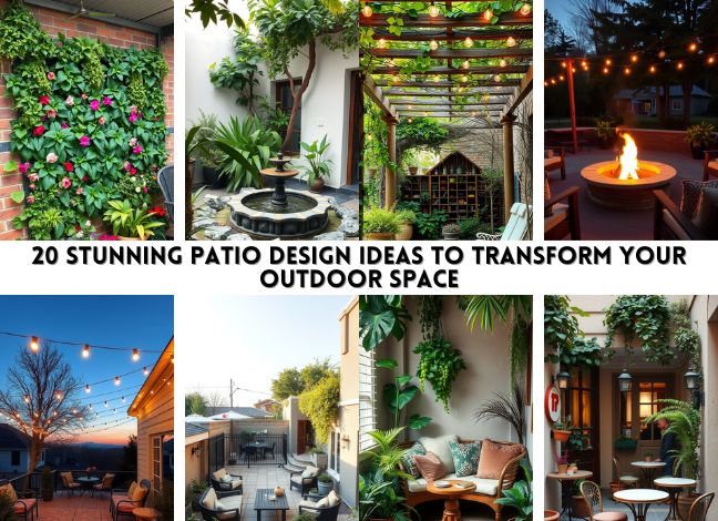 20 Best Patio Design Ideas to Transform Your Outdoor Space