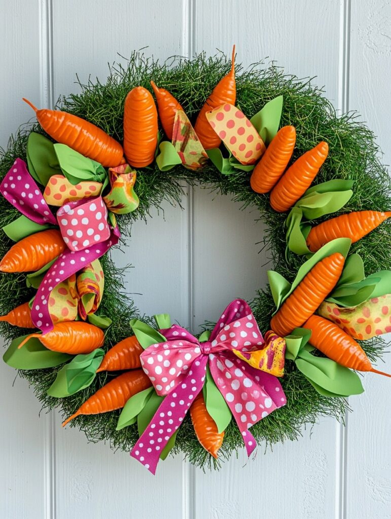 Carrot and Ribbon Wreath