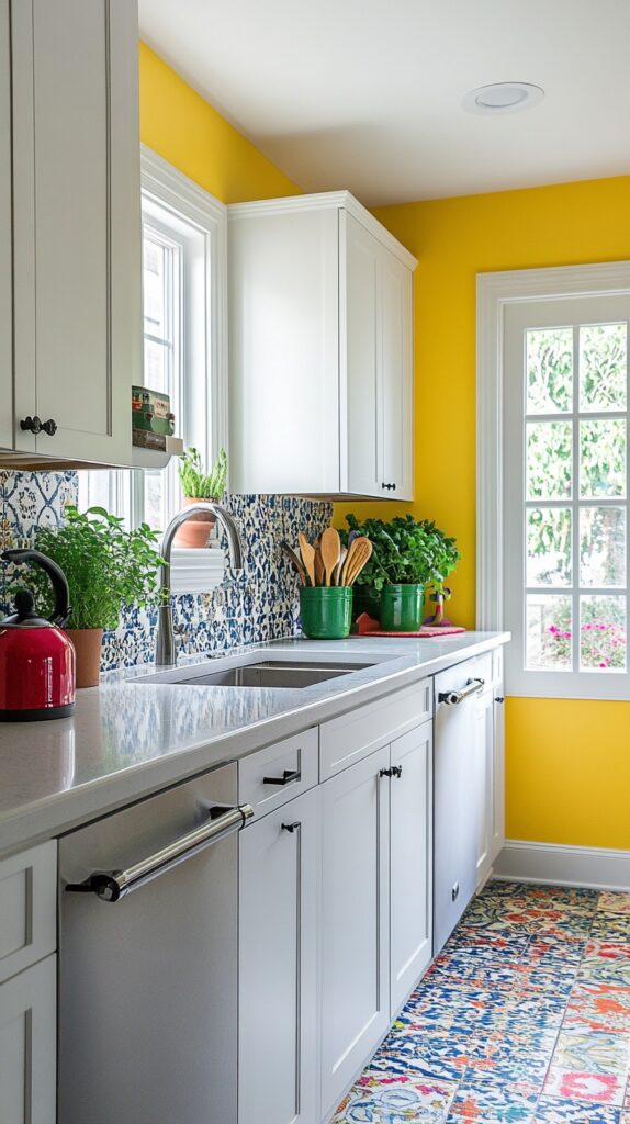 Choose bright colors to enhance space