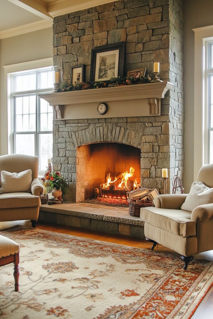 Cozy Fireplace Arrangements