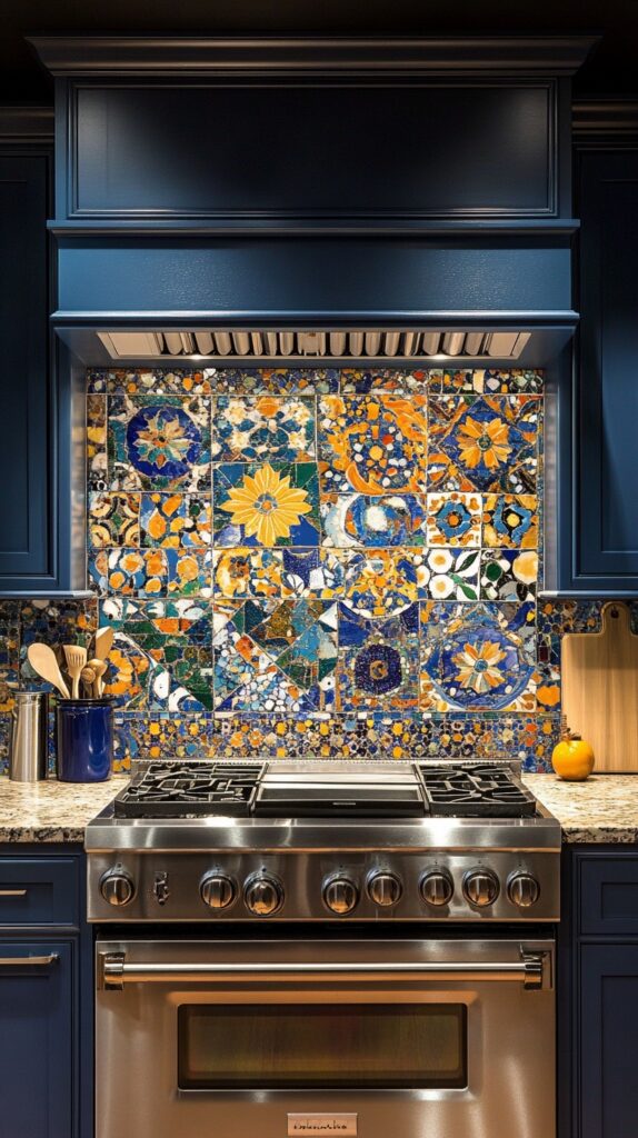 Display Mosaic Backsplash