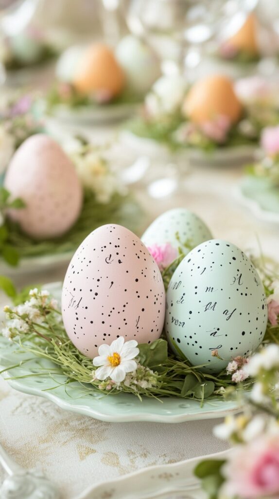 Easter egg place cards