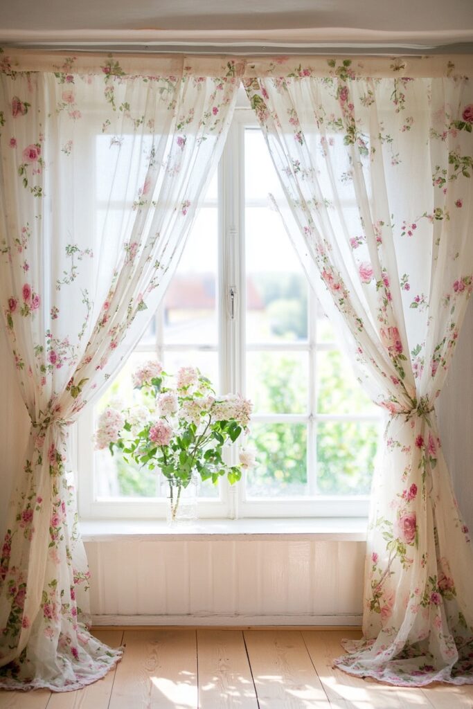 Floral Patterned Curtains