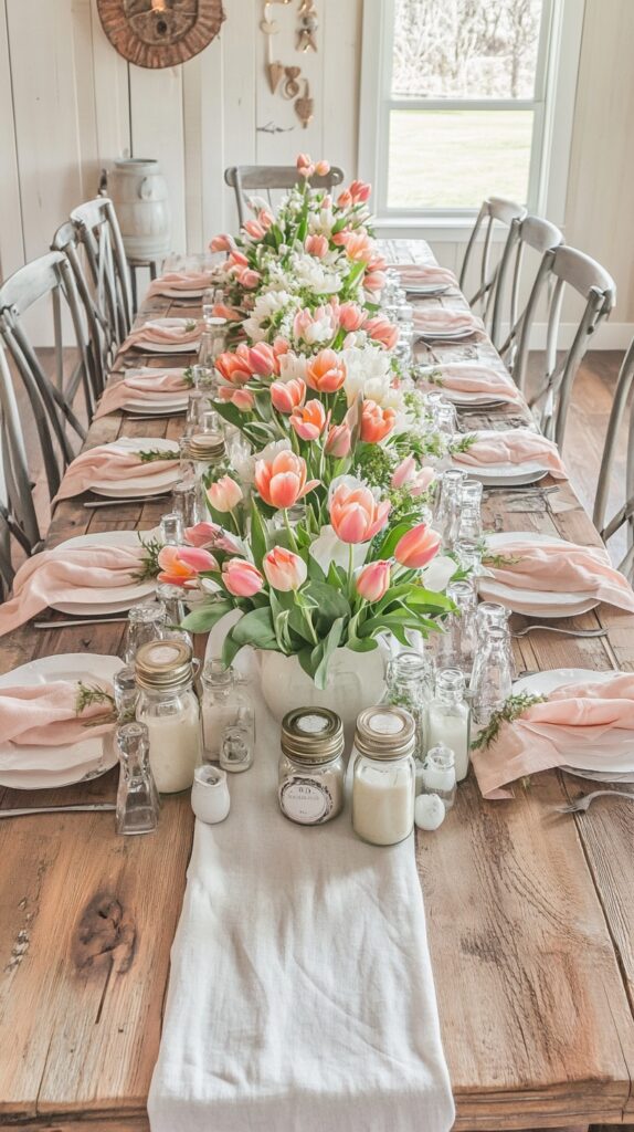 Rustic wooden table runners